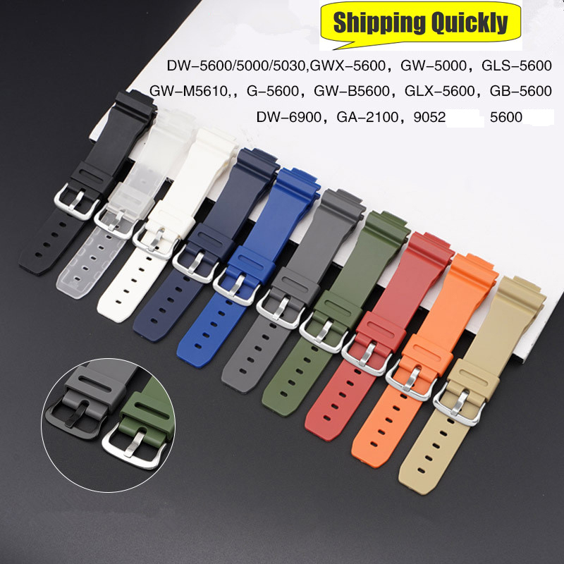 Casio Watch G-Shock Ga-2100 - 16mm Silicone Rubber Watch Band for