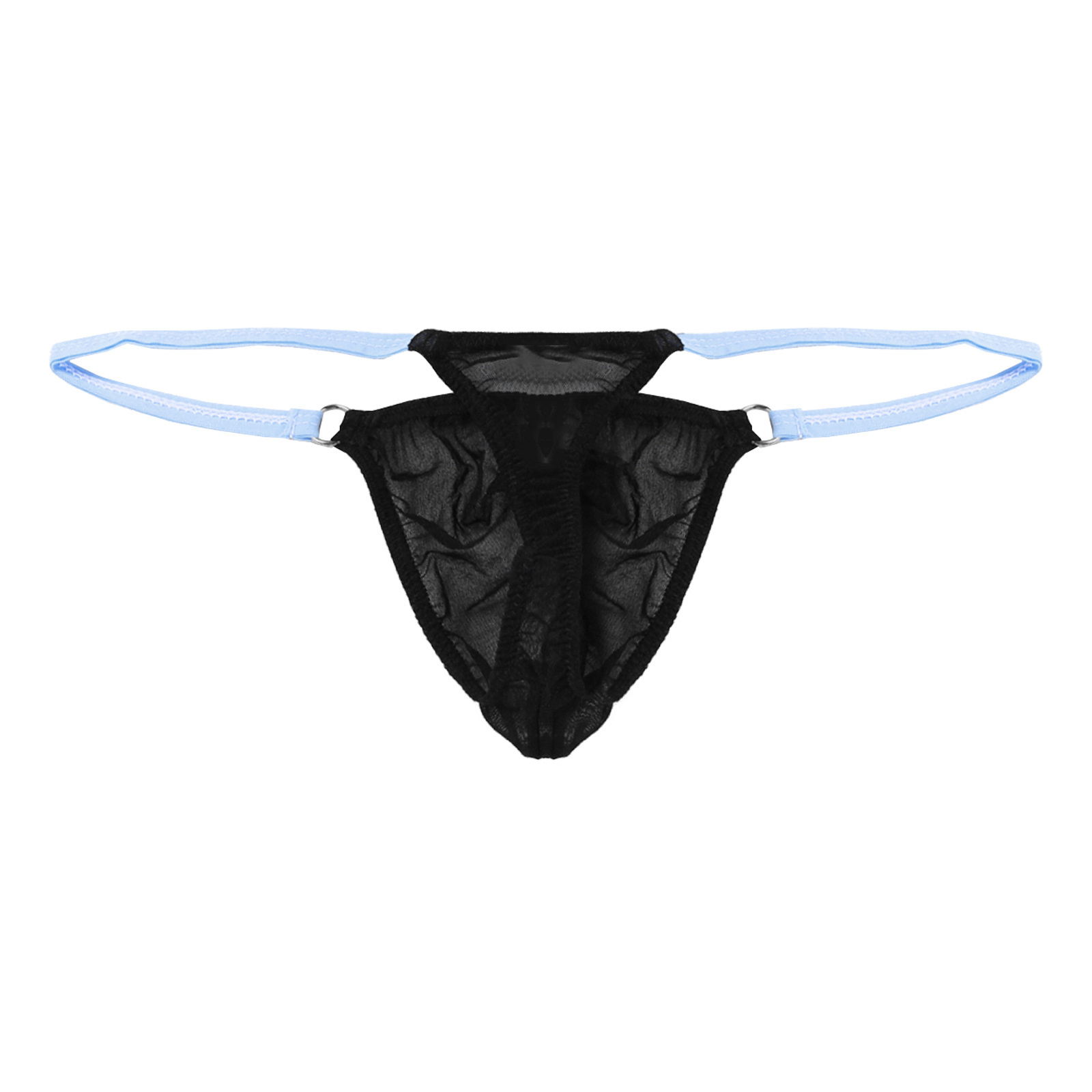 Mesh Strap Metal - Contrast Red Strap Mesh Men Thong