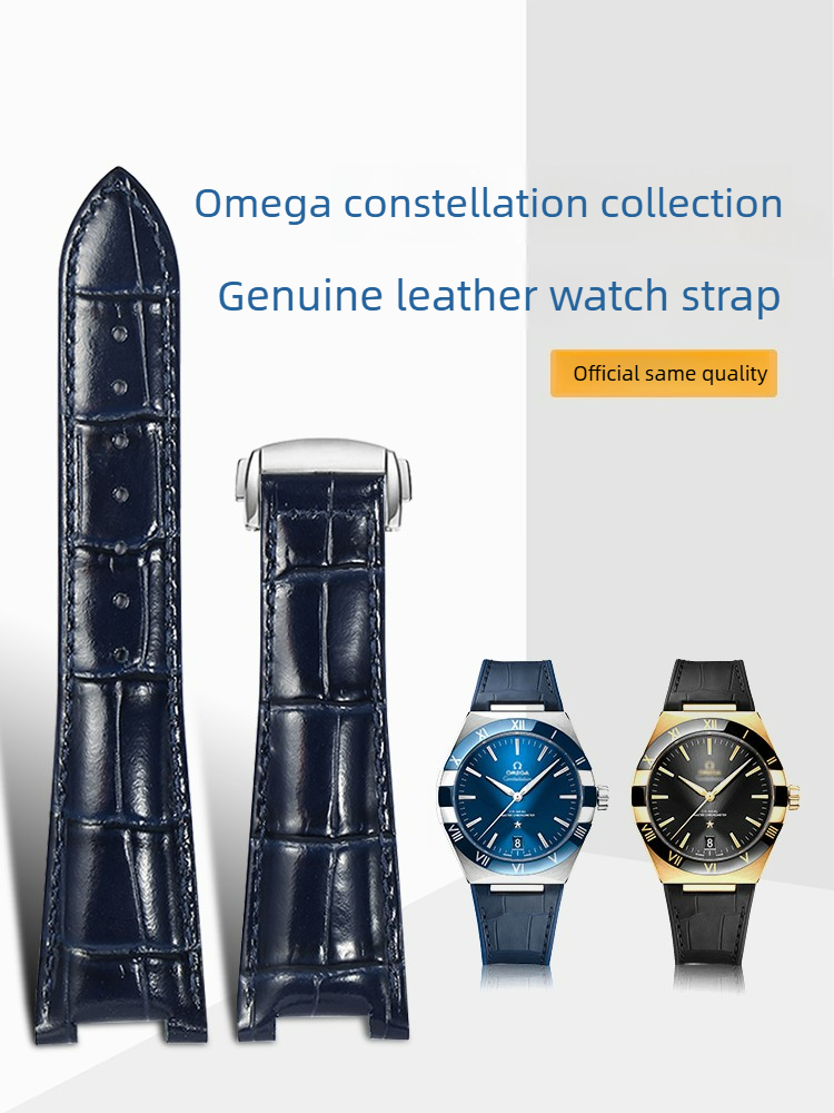 Watch Strap Leather Men's Suit - Omega Watch Constellation recension och pris