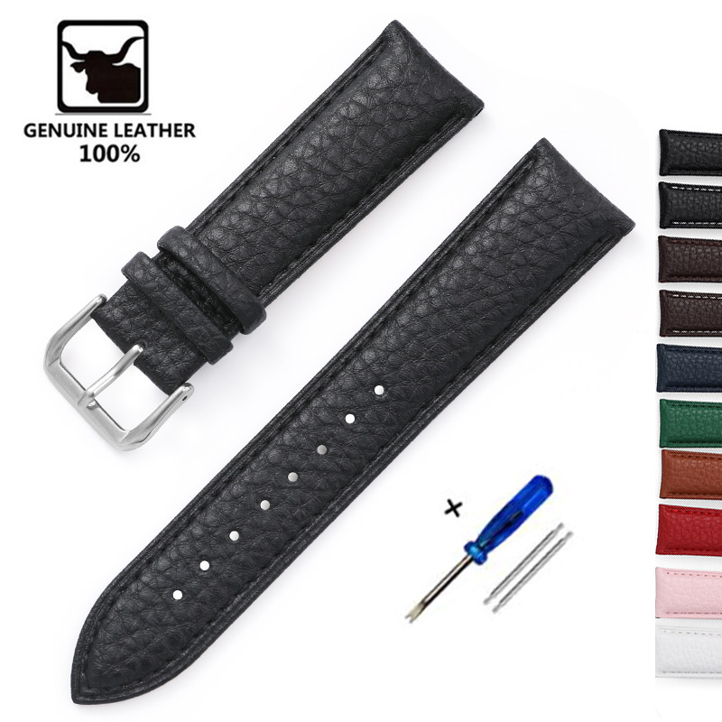 Litchi Pattern Soft Leather Wa - Suede Strap Watch recension och pris
